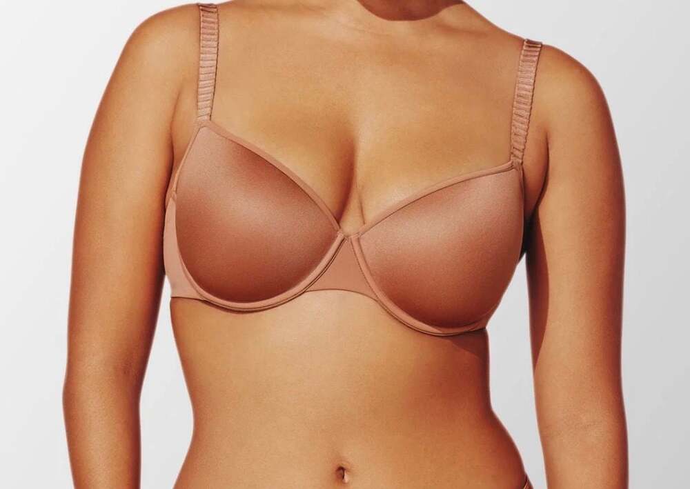 NWT ThirdLove 24/7 Classic T-Shirt Underwire Bra in Mocha, Size 34B